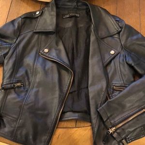 Zara Women Faux Leather moto jacket